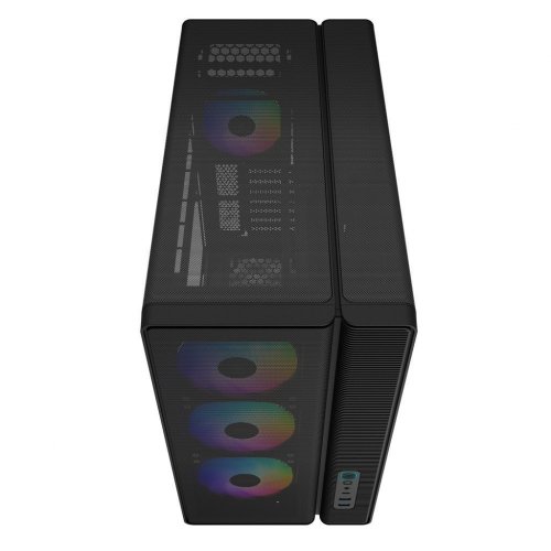 Корпус SAMA S50 без БП (S50-BKAGA4X1-GL) Black купить в Украине: Киев, Днепр, Харьков, Одесса  | Проверка совместимости, низкая цена, отзывы, характеристики от TELEMART фото
