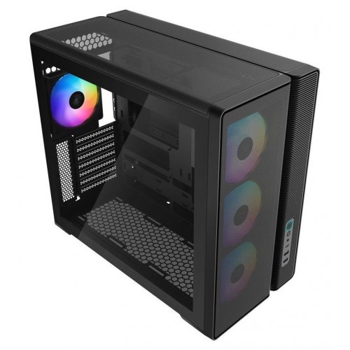 Корпус SAMA S50 без БП (S50-BKAGA4X1-GL) Black купить в Украине: Киев, Днепр, Харьков, Одесса  | Проверка совместимости, низкая цена, отзывы, характеристики от TELEMART фото