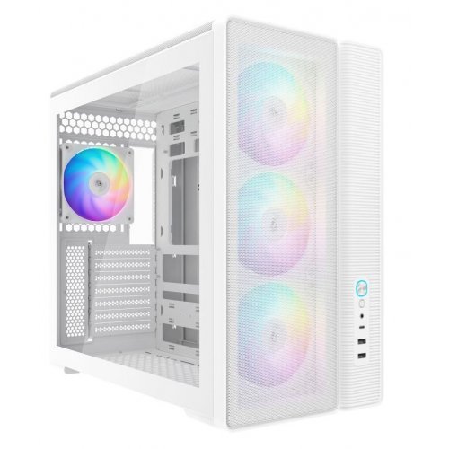 Корпус SAMA S50 без БП (S50-WHAGA4X1-GL) White купить в Украине: Киев, Днепр, Харьков, Одесса  | Проверка совместимости, низкая цена, отзывы, характеристики от TELEMART фото