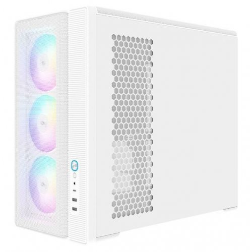 Корпус SAMA S50 без БП (S50-WHAGA4X1-GL) White купить в Украине: Киев, Днепр, Харьков, Одесса  | Проверка совместимости, низкая цена, отзывы, характеристики от TELEMART фото
