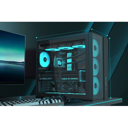 Корпус SAMA S50 без БП (S50-WHAGA4X1-GL) White купить в Украине: Киев, Днепр, Харьков, Одесса  | Проверка совместимости, низкая цена, отзывы, характеристики от TELEMART фото