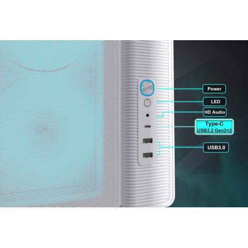 Корпус SAMA S50 без БП (S50-WHAGA4X1-GL) White купить в Украине: Киев, Днепр, Харьков, Одесса  | Проверка совместимости, низкая цена, отзывы, характеристики от TELEMART фото