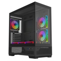 Корпус SAMA V43 без БП (V43-BKADA6X1-GL) Black