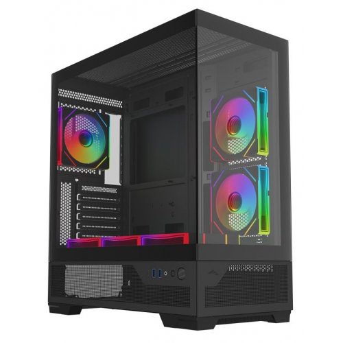 Корпус SAMA V43 без БП (V43-BKADA6X1-GL) Black купить в Украине: Киев, Днепр, Харьков, Одесса  | Проверка совместимости, низкая цена, отзывы, характеристики от TELEMART фото