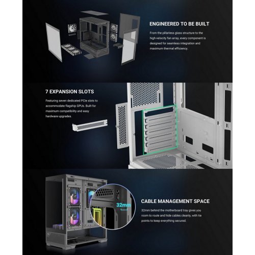 Корпус SAMA V43 без БП (V43-BKADA6X1-GL) Black купить в Украине: Киев, Днепр, Харьков, Одесса  | Проверка совместимости, низкая цена, отзывы, характеристики от TELEMART фото