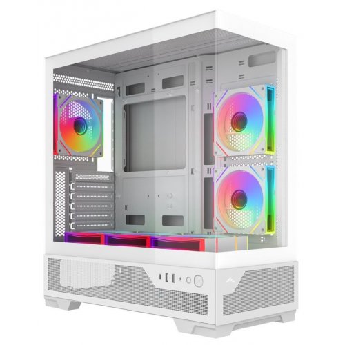 Корпус SAMA V43 без БП (V43-WHADA6X1-GL) White купить в Украине: Киев, Днепр, Харьков, Одесса  | Проверка совместимости, низкая цена, отзывы, характеристики от TELEMART фото