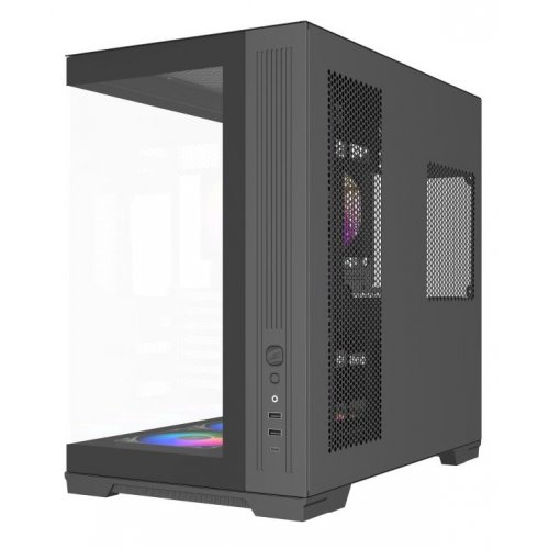 Корпус SAMA V52 без БП (V52-BKADA7X1-GL) Black купить в Украине: Киев, Днепр, Харьков, Одесса  | Проверка совместимости, низкая цена, отзывы, характеристики от TELEMART фото