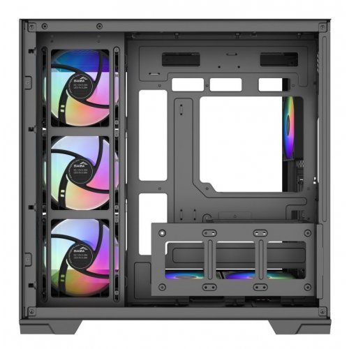 Корпус SAMA V52 без БП (V52-BKADA7X1-GL) Black купить в Украине: Киев, Днепр, Харьков, Одесса  | Проверка совместимости, низкая цена, отзывы, характеристики от TELEMART фото