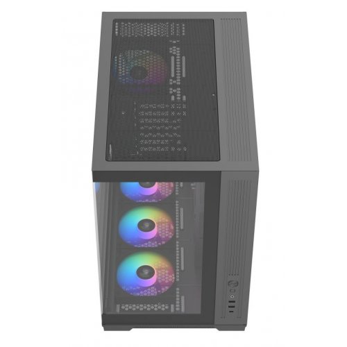 Корпус SAMA V52 без БП (V52-BKADA7X1-GL) Black купить в Украине: Киев, Днепр, Харьков, Одесса  | Проверка совместимости, низкая цена, отзывы, характеристики от TELEMART фото