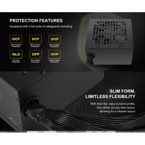 Блок живлення SAMA K650 650W (K0650-BKBFWA25-EU) Black купити в Україні: Київ, Львів, Хмельницький, Тернопіль, Івано-Франківськ | Перевірка сумісності, низька ціна, відгуки, характеристики від TELEMART фото