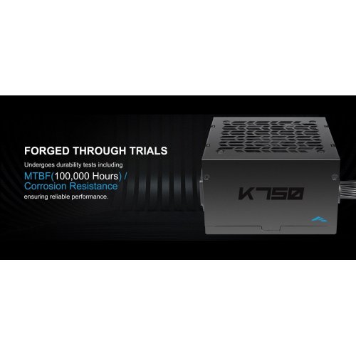 Блок живлення SAMA K750 750W (K0750-BKBFWA25-EU) Black купити в Україні: Київ, Львів, Хмельницький, Тернопіль, Івано-Франківськ | Перевірка сумісності, низька ціна, відгуки, характеристики від TELEMART фото