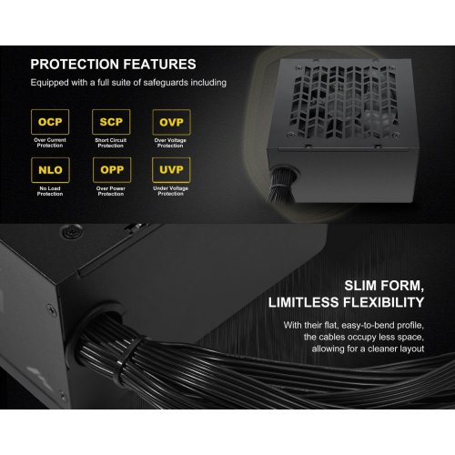 Блок живлення SAMA K750 750W (K0750-BKBFWA25-EU) Black купити в Україні: Київ, Львів, Хмельницький, Тернопіль, Івано-Франківськ | Перевірка сумісності, низька ціна, відгуки, характеристики від TELEMART фото