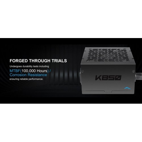 Блок живлення SAMA K850 850W (K0850-BKBFWA25-EU) Black купити в Україні: Київ, Львів, Хмельницький, Тернопіль, Івано-Франківськ | Перевірка сумісності, низька ціна, відгуки, характеристики від TELEMART фото