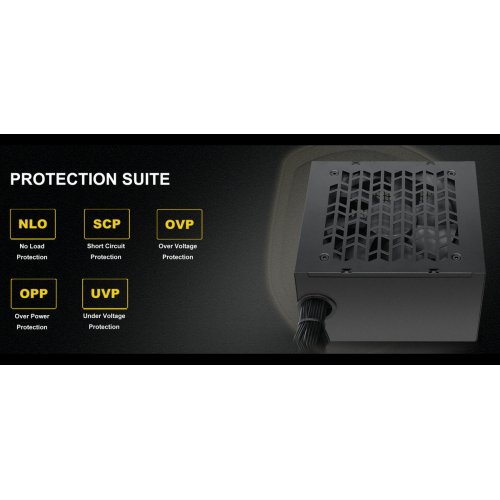 Блок живлення SAMA H500 500W (H0500-BKSHW001-EU) Black купити в Україні: Київ, Львів, Хмельницький, Тернопіль, Івано-Франківськ | Перевірка сумісності, низька ціна, відгуки, характеристики від TELEMART фото