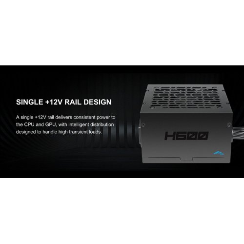 Блок живлення SAMA H600 600W (H0600-BKSHW001-EU) Black купити в Україні: Київ, Львів, Хмельницький, Тернопіль, Івано-Франківськ | Перевірка сумісності, низька ціна, відгуки, характеристики від TELEMART фото