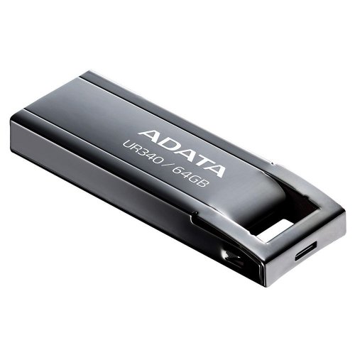 Накопитель ADATA UR340 64GB USB 3.2 (AROY-UR340-64GBK) Black купить в Украине: Киев, Днепр, Харьков, Одесса  | Низкая цена, отзывы, характеристики от TELEMART фото