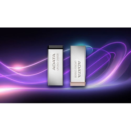 Накопичувач ADATA UR350 32GB USB 3.2 (UR350-32G-RSR/BK) Silver/Black купити в Україні: Київ, Львів, Хмельницький, Тернопіль, Івано-Франківськ | Низька ціна, відгуки, характеристики від TELEMART фото