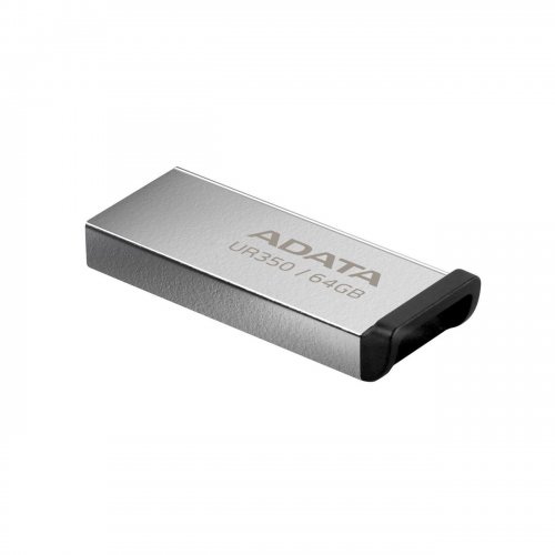 Накопитель ADATA UR350 64GB USB 3.2 (UR350-64G-RSR/BK) Silver/Black купить в Украине: Киев, Днепр, Харьков, Одесса  | Низкая цена, отзывы, характеристики от TELEMART фото