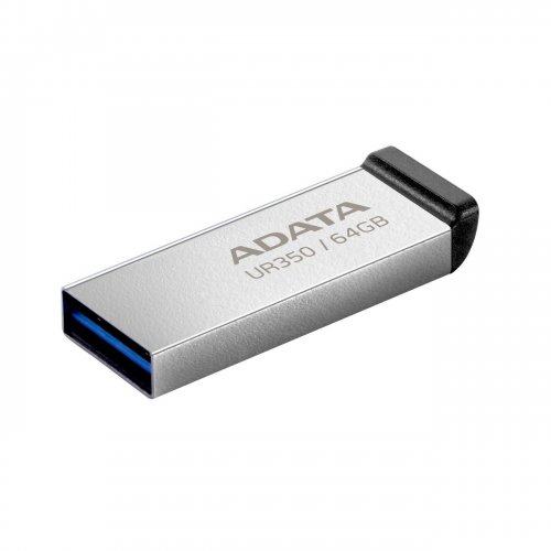 Накопитель ADATA UR350 64GB USB 3.2 (UR350-64G-RSR/BK) Silver/Black купить в Украине: Киев, Днепр, Харьков, Одесса  | Низкая цена, отзывы, характеристики от TELEMART фото
