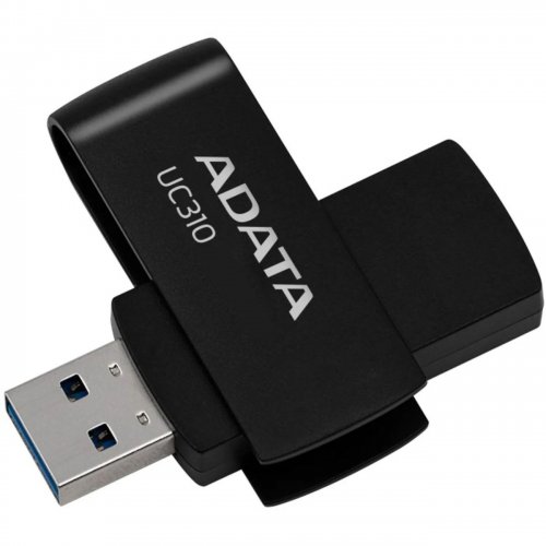 Накопитель ADATA UC310 64GB USB 3.2 (UC310-64G-RBK) Black купить в Украине: Киев, Днепр, Харьков, Одесса  | Низкая цена, отзывы, характеристики от TELEMART фото