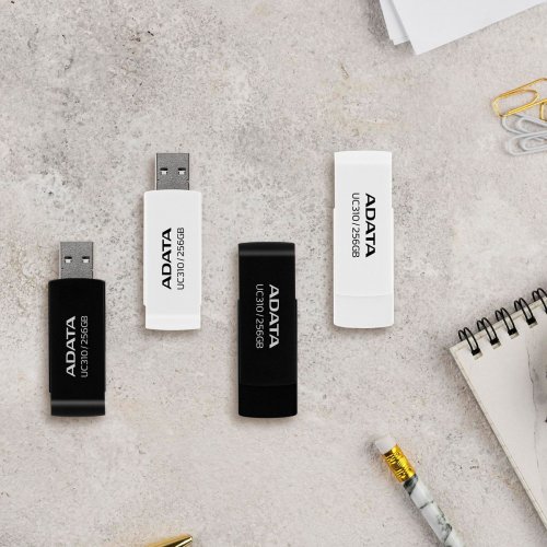 Накопитель ADATA UC310 64GB USB 3.2 (UC310-64G-RBK) Black купить в Украине: Киев, Днепр, Харьков, Одесса  | Низкая цена, отзывы, характеристики от TELEMART фото