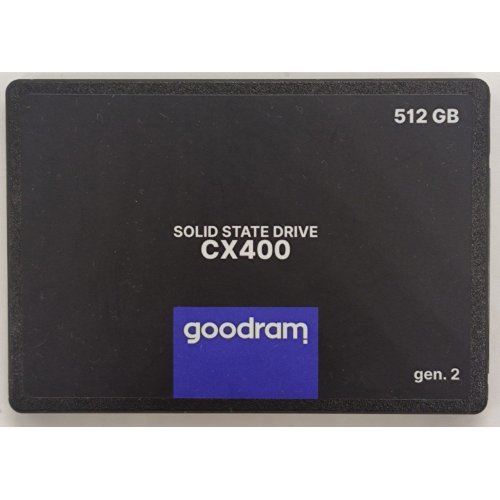 Ssd-диск GoodRAM CX400 Gen.2 3D NAND TLC 512GB 2.5" (SSDPR-CX400-512-G2) (Відновлено продавцем, 865597) купити в Україні: Київ, Львів, Хмельницький, Тернопіль, Івано-Франківськ | Перевірка сумісності, низька ціна, відгуки, характеристики від TELEMART фото