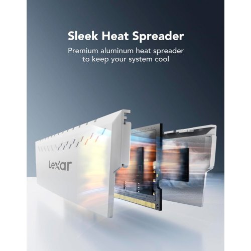 Уцінка озп Lexar DDR4 16GB (2x8GB) 3600Mhz Thor White (LD4BU008G-R3600GDWG) (Пошкоджено пакування, 865608) купити в Україні: Київ, Львів, Хмельницький, Тернопіль, Івано-Франківськ | Перевірка сумісності, низька ціна, відгуки, характеристики від TELEMART фото