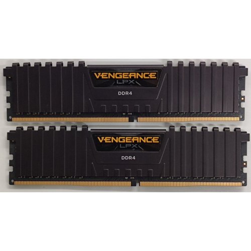 Озп Corsair DDR4 16GB (2x8GB) 3200Mhz Vengeance LPX Black (CMK16GX4M2Z3200C16) (Відновлено продавцем, 865774) купити в Україні: Київ, Львів, Хмельницький, Тернопіль, Івано-Франківськ | Перевірка сумісності, низька ціна, відгуки, характеристики від TELEMART фото