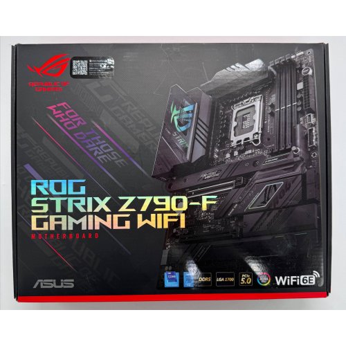 Материнская плата Asus ROG STRIX Z790-F GAMING WIFI (s1700, Intel Z790) (Восстановлено продавцом, 865920) купить в Украине: Киев, Днепр, Харьков, Одесса  | Проверка совместимости, низкая цена, отзывы, характеристики от TELEMART фото