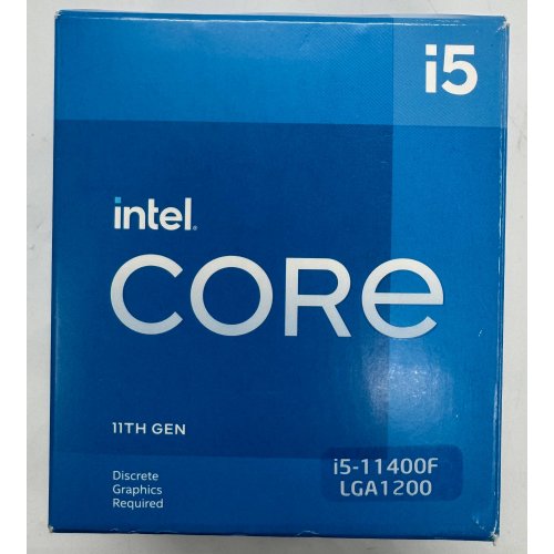 Процессор Intel Core i5-11400F 2.6(4.4)Hz 12MB s1200 Box (BX8070811400F) (Восстановлено продавцом, 865928) купить в Украине: Киев, Днепр, Харьков, Одесса  | Проверка совместимости, низкая цена, отзывы, характеристики от TELEMART фото