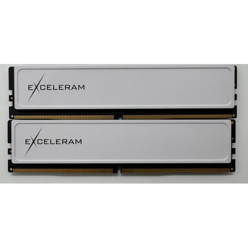 Озп Exceleram DDR5 32GB (2x16GB) 7000Mhz White Sark (EBW50320703448CD) (Відновлено продавцем, 865976) купити в Україні: Київ, Львів, Хмельницький, Тернопіль, Івано-Франківськ | Перевірка сумісності, низька ціна, відгуки, характеристики від TELEMART фото
