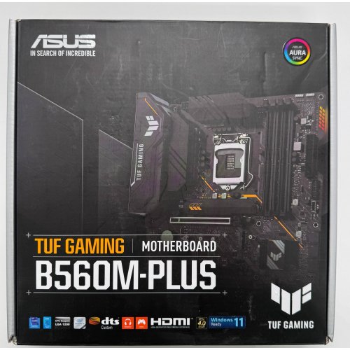 Материнская плата Asus TUF GAMING B560M-PLUS (s1200, Intel B560) (Восстановлено продавцом, 865989) купить в Украине: Киев, Днепр, Харьков, Одесса  | Проверка совместимости, низкая цена, отзывы, характеристики от TELEMART фото