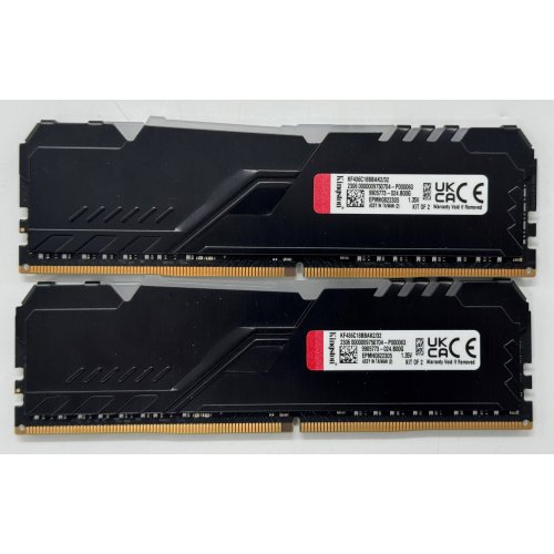 Озп Kingston DDR4 32GB (2x16GB) 3600Mhz FURY Beast RGB Black (KF436C18BBAK2/32) (Відновлено продавцем, 866120) купити в Україні: Київ, Львів, Хмельницький, Тернопіль, Івано-Франківськ | Перевірка сумісності, низька ціна, відгуки, характеристики від TELEMART фото