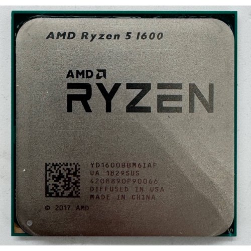 Процесор AMD Ryzen 5 1600 3.2(3.6)GHz sAM4 Tray (YD1600BBAEMPK) (Відновлено продавцем, 866142) купити в Україні: Київ, Львів, Хмельницький, Тернопіль, Івано-Франківськ | Перевірка сумісності, низька ціна, відгуки, характеристики від TELEMART фото