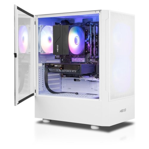 Компьютер HEXO Gaming Mainstream Base (HGMBS-5600N5060-16S1TWH) White купить в Украине: Киев, Днепр, Харьков, Одесса  | Низкая цена, отзывы, характеристики от TELEMART фото