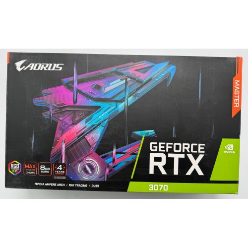 Видеокарта Gigabyte GeForce RTX 3070 AORUS MASTER 8192MB (GV-N3070AORUS M-8GD) (Восстановлено продавцом, 866169) купить в Украине: Киев, Днепр, Харьков, Одесса  | Проверка совместимости, низкая цена, отзывы, характеристики от TELEMART фото