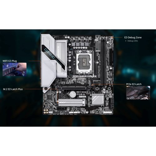 Материнская плата Gigabyte H810M GAMING WIFI6 (s1851, Intel H810) купить в Украине: Киев, Днепр, Харьков, Одесса  | Проверка совместимости, низкая цена, отзывы, характеристики от TELEMART фото
