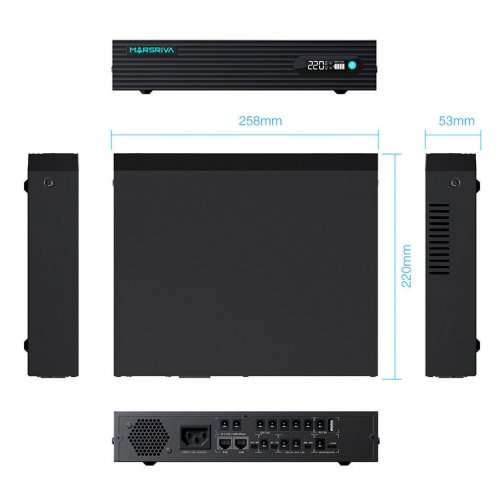 ИБП для роутеров Marsriva KP9 Pro 100W 24000mAh купить в Украине: Киев, Днепр, Харьков, Одесса  | Низкая цена, отзывы, характеристики от TELEMART фото