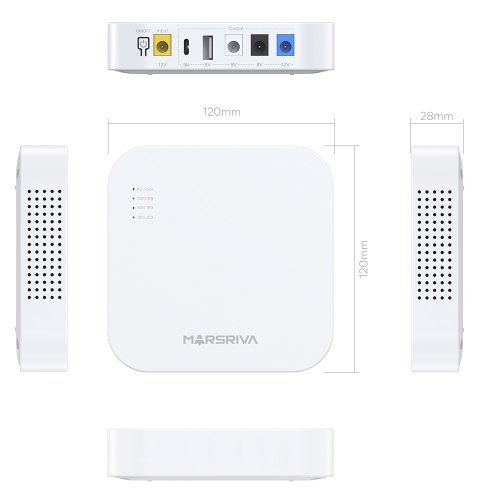 ИБП для роутеров Marsriva KP4 18W 10000mAh купить в Украине: Киев, Днепр, Харьков, Одесса  | Низкая цена, отзывы, характеристики от TELEMART фото