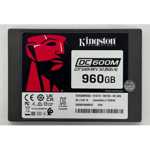 Ssd-диск Kingston DC600M 3D NAND TLC 960GB 2.5" (SEDC600M/960G) (Восстановлено продавцом, 866274) купить в Украине: Киев, Днепр, Харьков, Одесса  | Проверка совместимости, низкая цена, отзывы, характеристики от TELEMART фото