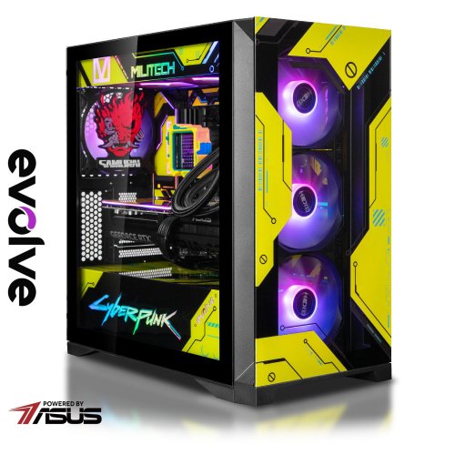Комп'ютер EVOLVE SpecialPart Cyberpunk PC (EVSP-CPR780X3DN507-D532S1TBK) Black купити в Україні: Київ, Львів, Хмельницький, Тернопіль, Івано-Франківськ | Низька ціна, відгуки, характеристики від TELEMART фото