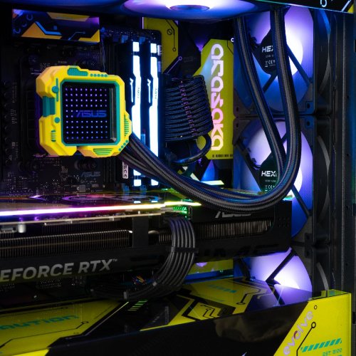 Комп'ютер EVOLVE SpecialPart Cyberpunk PC (EVSP-CPR780X3DN507-D532S1TBK) Black купити в Україні: Київ, Львів, Хмельницький, Тернопіль, Івано-Франківськ | Низька ціна, відгуки, характеристики від TELEMART фото