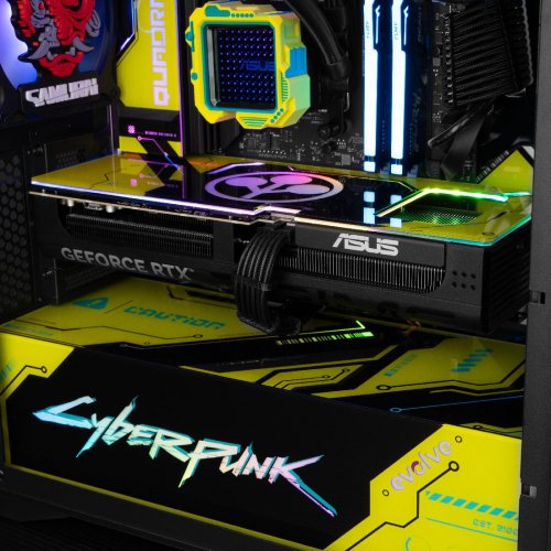 Комп'ютер EVOLVE SpecialPart Cyberpunk PC (EVSP-CPR780X3DN507-D532S1TBK) Black купити в Україні: Київ, Львів, Хмельницький, Тернопіль, Івано-Франківськ | Низька ціна, відгуки, характеристики від TELEMART фото