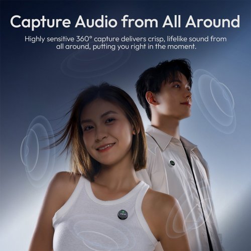 Петличний мікрофон Ulanzi A21 Wireless Microphone USB Type-C (A053 A21) Black купити в Україні: Київ, Львів, Хмельницький, Тернопіль, Івано-Франківськ | Низька ціна, відгуки, характеристики від TELEMART фото