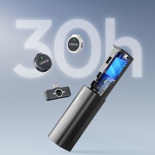 Петличний мікрофон Ulanzi A21 Wireless Microphone USB Type-C (A053 A21) Black купити в Україні: Київ, Львів, Хмельницький, Тернопіль, Івано-Франківськ | Низька ціна, відгуки, характеристики від TELEMART фото