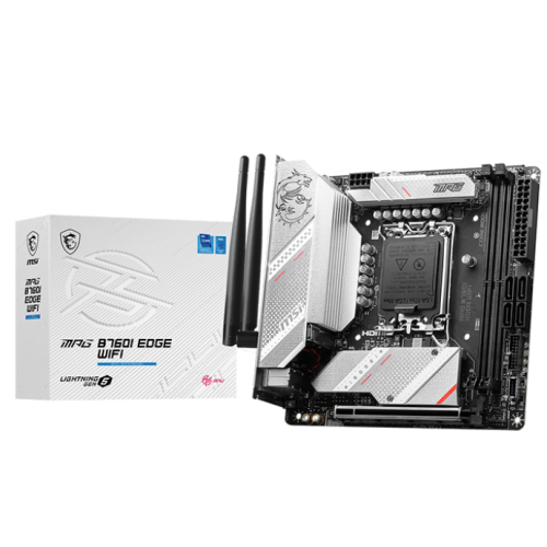 Материнская плата MSI MPG B760I EDGE WIFI (s1700, Intel B760) (Восстановлено продавцом, 866362) купить в Украине: Киев, Днепр, Харьков, Одесса  | Проверка совместимости, низкая цена, отзывы, характеристики от TELEMART фото