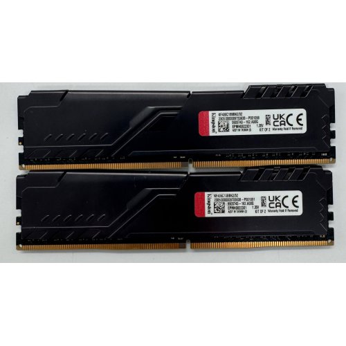 Озу Kingston DDR4 32GB (2x16GB) 3600Mhz FURY Beast Black (KF436C18BBK2/32) (Восстановлено продавцом, 866365) купить в Украине: Киев, Днепр, Харьков, Одесса  | Проверка совместимости, низкая цена, отзывы, характеристики от TELEMART фото