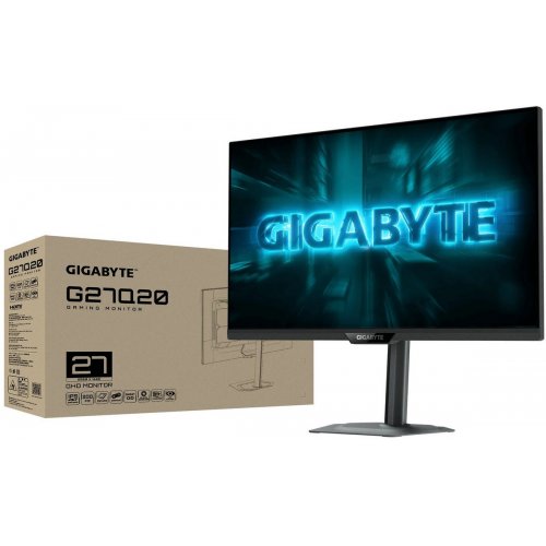 Уценка монитор Gigabyte 27" G27Q20 Black (Повреждена упаковка, 866367) купить в Украине: Киев, Днепр, Харьков, Одесса  | Низкая цена, отзывы, характеристики от TELEMART фото