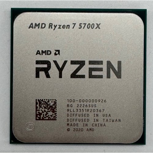 Процессор AMD Ryzen 7 5700X 3.4(4.6)GHz 32MB sAM4 Tray (100-000000926) (Восстановлено продавцом, 866376) купить в Украине: Киев, Днепр, Харьков, Одесса  | Проверка совместимости, низкая цена, отзывы, характеристики от TELEMART фото