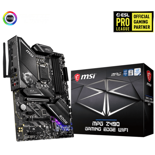 Материнська плата MSI MPG Z490 GAMING EDGE WIFI (s1200, Intel Z490) (Відновлено продавцем, 866387) купити в Україні: Київ, Львів, Хмельницький, Тернопіль, Івано-Франківськ | Перевірка сумісності, низька ціна, відгуки, характеристики від TELEMART фото